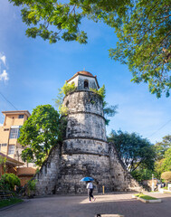 Dumaguete Belfry,the historical old bell tower in the center of Dumaguete,Negros Island,Philippines.