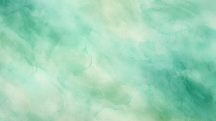 Mint Watercolor Texture Solution Background. Generative AI.