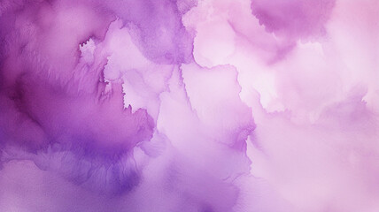 Fototapeta premium Purple Watercolor Texture Background Solution. Generative AI.