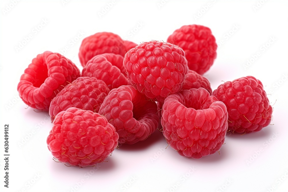 Aufkleber raspberry isolated on white background