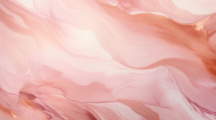 Rose Gold Watercolor Texture Background. Generative AI.