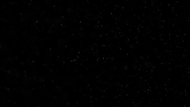 Subtile floating Dust Particles Captured with a Beautiful Camera Lens Blur