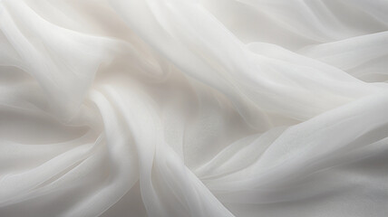Obraz premium Tulle Fabric Texture Background. Generative AI.