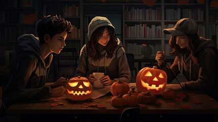 Halloween jack o lantern in Halloween