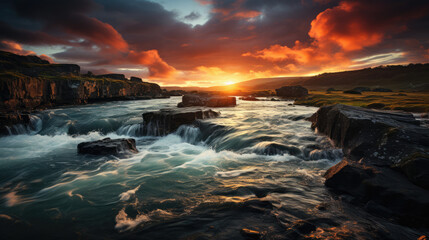 Rugged cliffs in Ireland