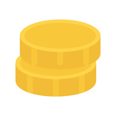 coins icon flat style vector