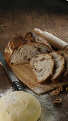flour and rolling pin