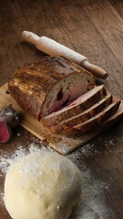 flour and rolling pin