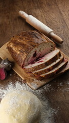 flour and rolling pin