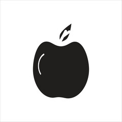 apple vector icon line template