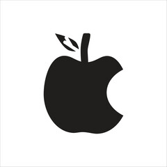 apple vector icon line template