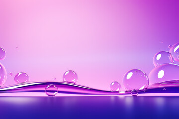Bright smooth flowing and soft plastic balls and bends with different colors, bubbles, circles. Ai generation