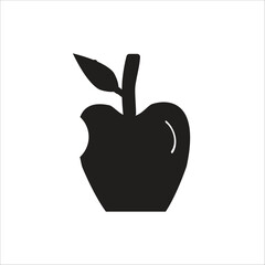 apple vector icon line template