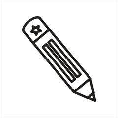 pencil vector icon template line