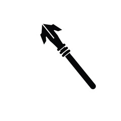 Arrowhead Spear Logo, Arrow Hunting Hipster Weapon Design, Vector Illustration Template