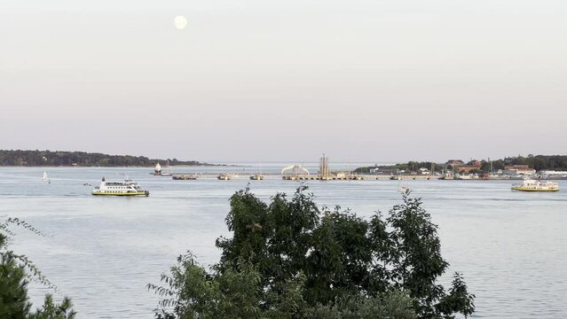 Moonlit Casco Bay & Island Ferries