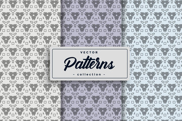 Set of Geometric seamless patterns patterns and swatches Abstract geometric hexagonal oriental Seamless geometric vector