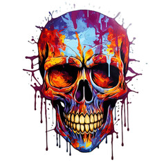 Obraz premium Skullz & Chills: Spooky Halloween Sticker Art