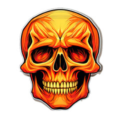 Fototapeta premium Skullz & Chills: Spooky Halloween Sticker Art