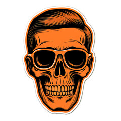 Obraz premium Skullz & Chills: Spooky Halloween Sticker Art