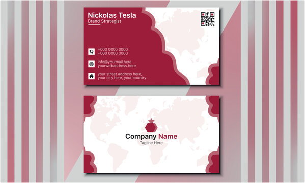 Modern Creative And Clean Business Card Design Template,  Modern Visiting Card