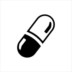 Pills vector icon illustration isolated on white background