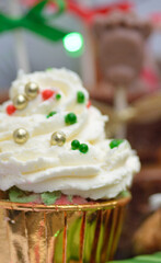 cupcake, noël, Christmas