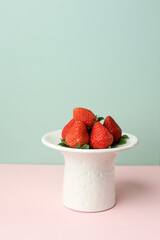 Strawberry on Mini Cake Stand