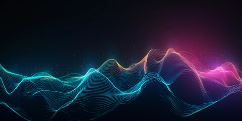 abstract futuristic colorful neon lights background 