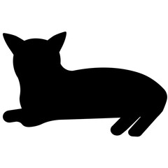 Cat Silhouette Icon Vector