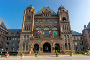 The Ontario Legislative Assembly Building, located in Toronto, Canada, was constructed in three...