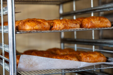 croissants on a cooling rack