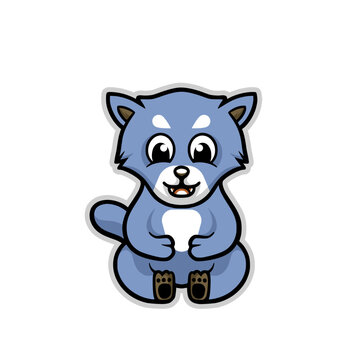 Cute raccoon mascot