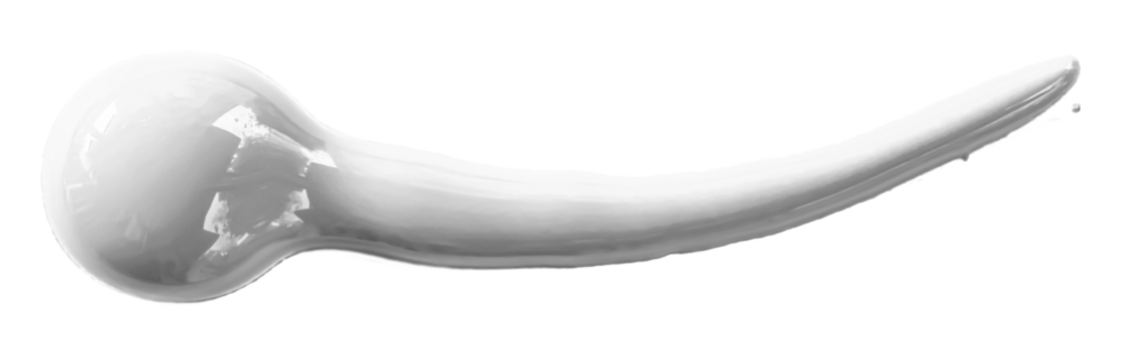 white watercolor drop zigzag isolated on transparent background