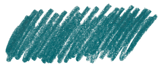 green pencil strokes isolated on transparent background