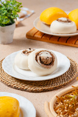 Baozi or Chinese Steamed Buns is a type of yeast-leavened filled bun in various Chinese cuisines.