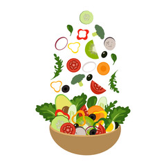 Salad is food that very much vegetables are carrot broccoli brinjal cucumber tomatoes capsicums etc. 