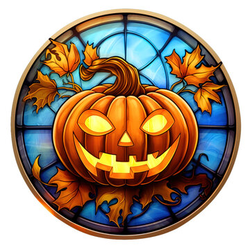 recommend clip art: Scary Halloween Pumpkin Stained Glass, Fall Pumpkin Stained glass Watercolor Clipart on Transparent Background.