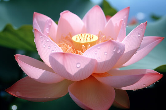 Bunga Teratai or waterlily in the pond