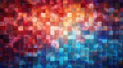 radiant abstract mosaic texture background, generative ai