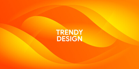Abstract colorful orange curve background	
