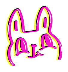 Cute animal spray paint