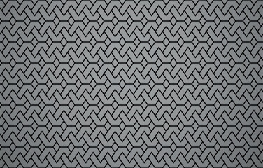 The geometric pattern with lines. Seamless vector background. Black and gray texture. Graphic modern pattern. Simple lattice graphic design