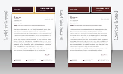 Modern Creative & Clean business style letterhead bundle of your corporate project design.