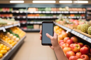 Grocery bags full of goods: online grocery shopping and home delivery ideas copy space