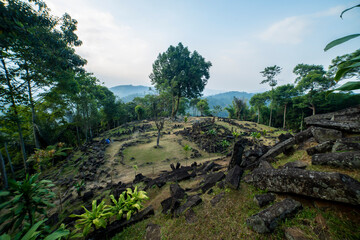 Megalithic sites Gunung Padang, Cianjur, West Java, Indonesia