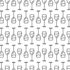 Digital png illustration of glasses pattern on transparent background