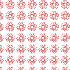 Digital png illustration of red floral pattern on transparent background