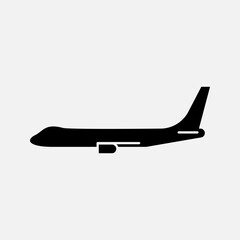 Plane Icon. Traveler, Transporter.  Aircraft Symbol - Vector.     