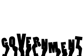 Digital png black text of government on transparent background